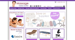 Desktop Screenshot of massagetableoutlet.com